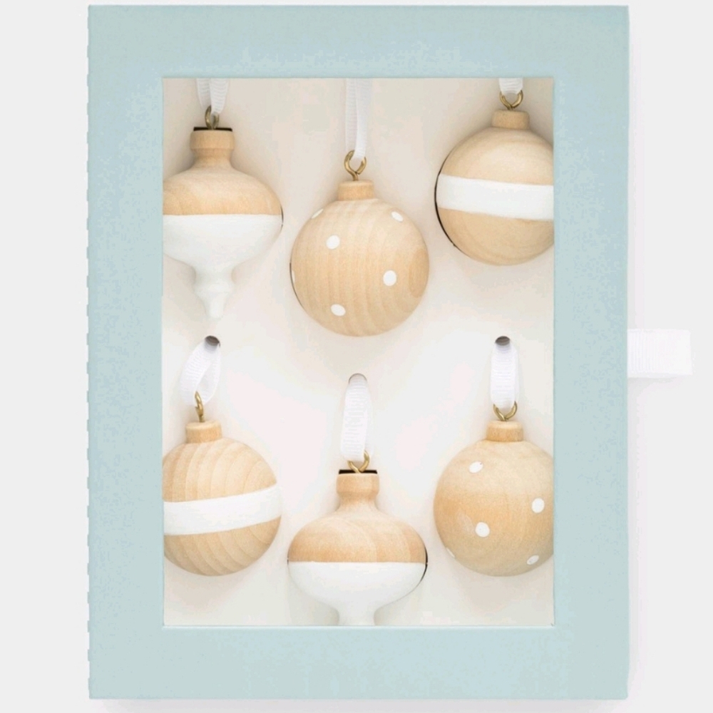 Sugar Paper Wooden Ornaments